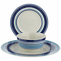 Statutory Johnson Brothers Blue Stripe 18-piece Dinner Set