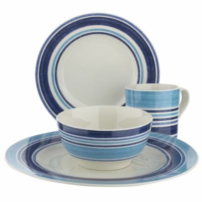 Johnson Brothers Blue Stripe 24-piece Dinner Set