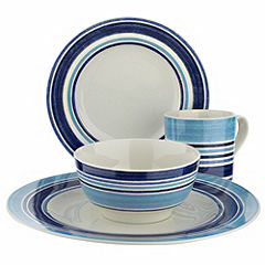 Johnson Brothers Blue Stripe 24-piece Dinner Set
