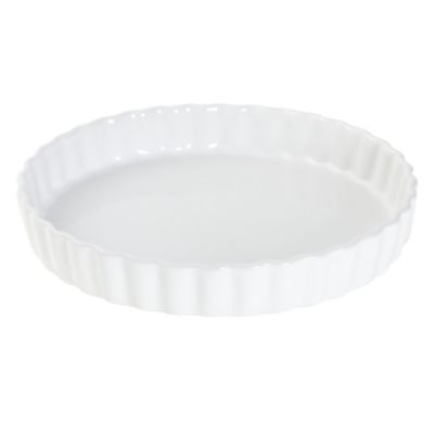 Tu White Stoneware 26cm Flan Dish