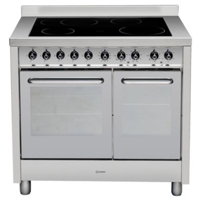 Indesit KP900CX Electric Range Cooker Silver