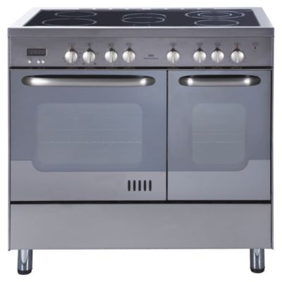 New World 90EDO Electric Range Cooker Stainless Steel