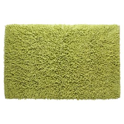 Sainsbury's Shaggy Chenille Bath Mat Lime