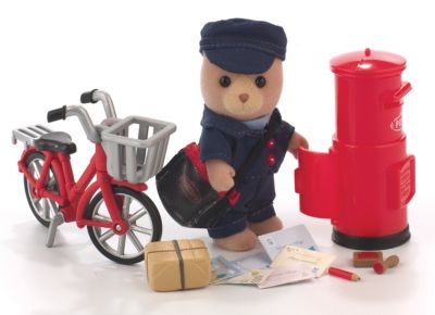Sylvanian Families Postman and Postbox