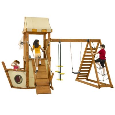 Plum FSC Wooden Pirate Boat Playcentre