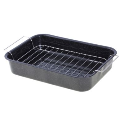 Tu Vitreous Enamel Roaster plus Rack