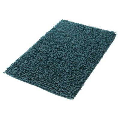 Tu Shaggy Chenille Bath Mat Teal
