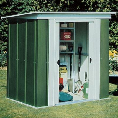 Rowlinson Metal Pent Roof Shed 6x4ft
