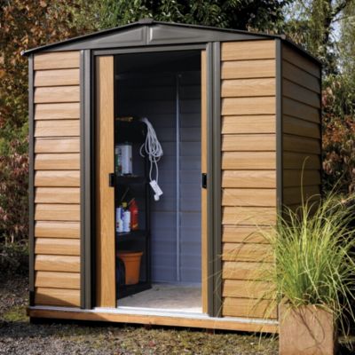 Rowlinson Woodvale Metal Apex Roof Shed 10x12ft