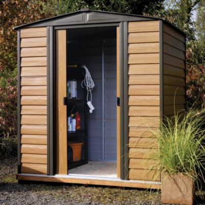 Rowlinson Woodvale Metal Apex Roof Shed 10x8ft