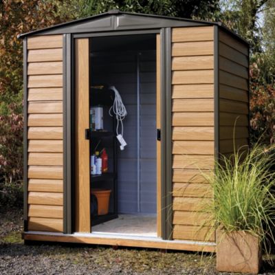 Rowlinson Woodvale Metal Apex Roof Shed 6x5ft