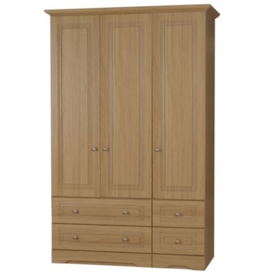 Statutory Dorset 3-door 4-drawer Wardrobe