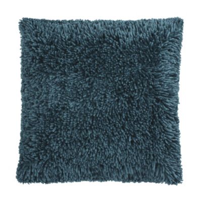 Tu Teal Shaggy Chenille Cushion