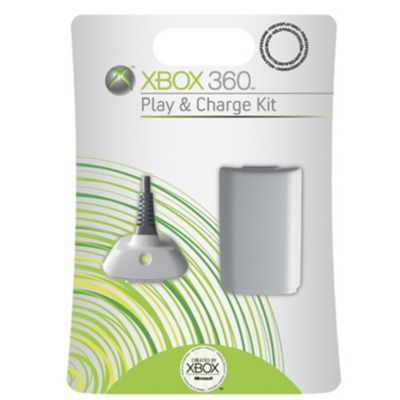 Xbox 360 Play and Charge Kit White