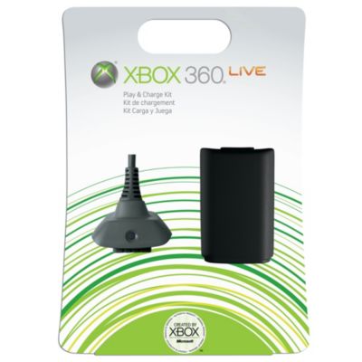 Xbox 360 Play and Charge Kit Black