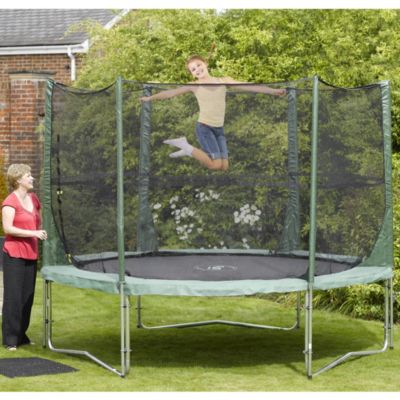 Statutory Plum 8ft Trampoline Combi Package Green