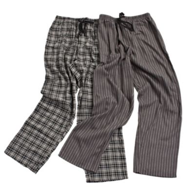 Tu Grey Stripe and Check Lounge Pants 2-pack