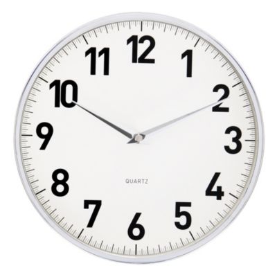 Tu Chrome Effect Wall Clock
