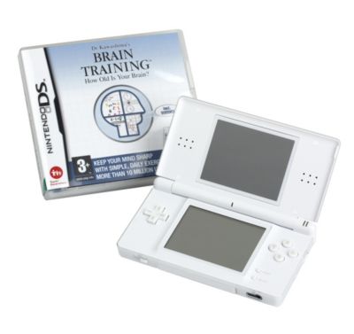 Nintendo DS Lite White plus Dr Kawashima's Brain Training