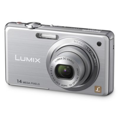 Panasonic Lumix FS11 14.1 Megapixels 5x Zoom Silver Compact Digital Camera