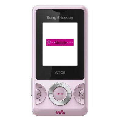 T-Mobile Sony Ericsson W205 Pink Mobile Phone