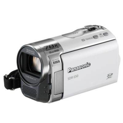 Panasonic SDR-S50 SD Card Camcorder White