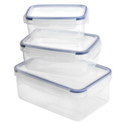 Sainsbury's Klip Lock 3-piece Container Set