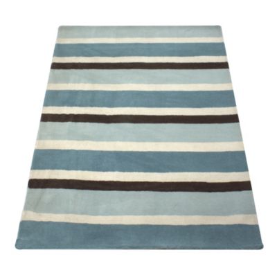 Tu Teal Stripe Rug