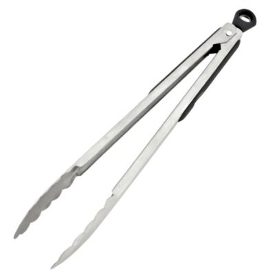 Sainsbury's Softgrip Sprung Tongs Stainless Steel
