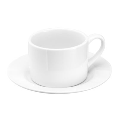 Tu Chunky White Porcelain Cup & Saucer