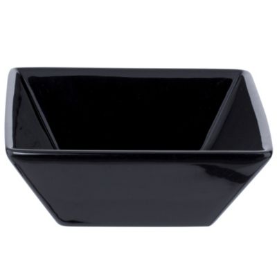 Tu Square Black Porcelain Bowl