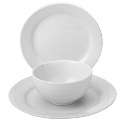 Chunky White Porcelain 12-piece Dinner Set
