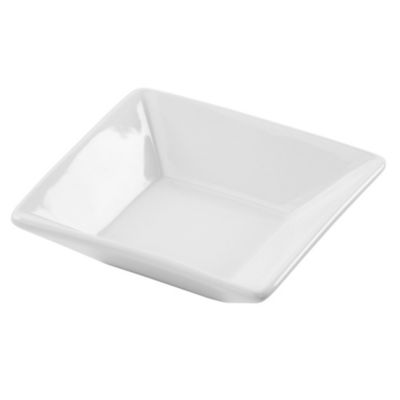 Tu Square White Porcelain Dip Bowl
