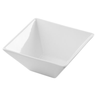 Tu Square White Porcelain Serving Bowl