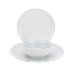 Statutory Tu Fine White Porcelain 12-piece Dinner set