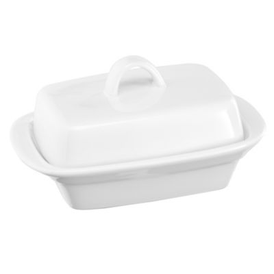 Tu Chunky White Porcelain Butter Dish