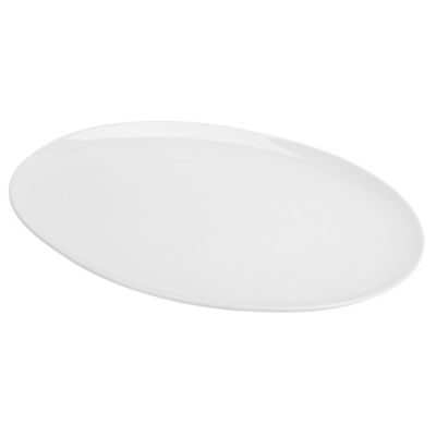 Tu Fine Coupe White Porcelain Oval Serving Platter