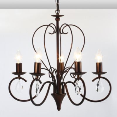 Tu Chocolate Drop 5-light Chandelier