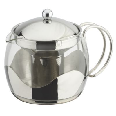 Tu Large Glass and Stainless Steel Teapot