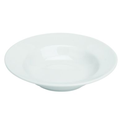 Tu Chunky White Porcelain Soup Plate