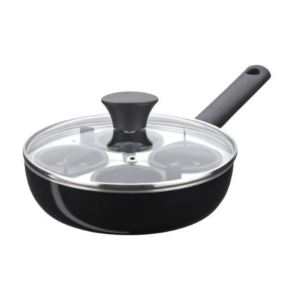 Sainsbury's Aluminium Egg Poacher Black