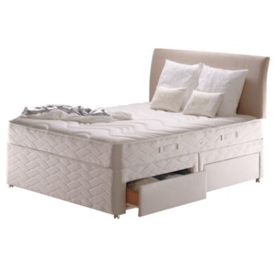 Double Silver Banbury 4-drawer Storage Divan