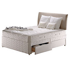 Sealy Silver Banbury 4-drawer Storage Divan Bed