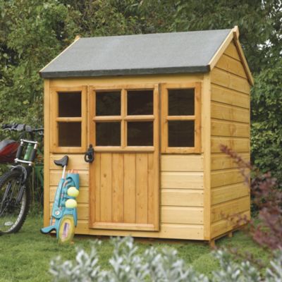 Statutory Rowlinsons 4x4ft Little Lodge Playhouse