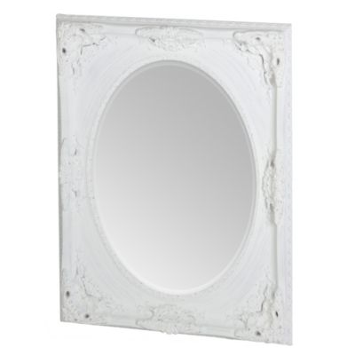 Gallery White Holland Oval Mirror 93x76cm