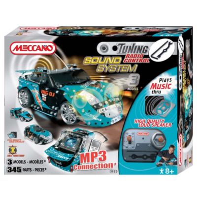 Meccano Tuning RC Sound System Blue Car Kit