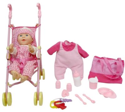  Sainsburys New Born Baby Deluxe Set with Stroller £14 Sainsburys Toys & Games Clearance Offers