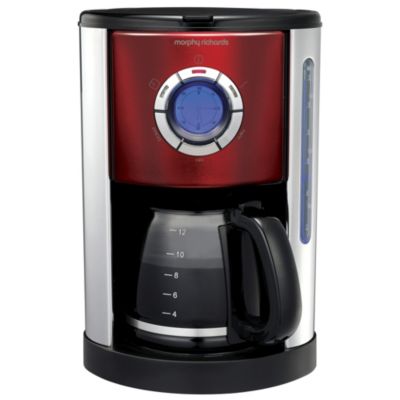 Morphy Richards 47094 Accents Coffee Machine Red