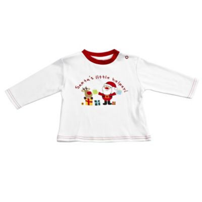 Santas Little Helper Slogan White