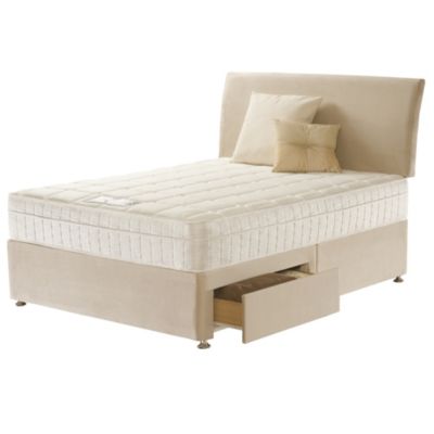 Sealy Pure Spa Stone 2-drawer Storage Divan